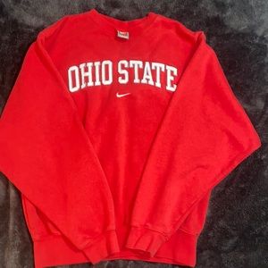 Nike womens Ohio State red Crewneck oversized size small